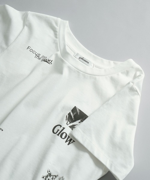 e-zakkamania stores（イーザッカマニアストアーズ）の「ランダムグラフィックプリント クルーネックTシャツ（Tシャツ/カットソー・レディース・オフホワイト・フリー）」の4枚目の写真