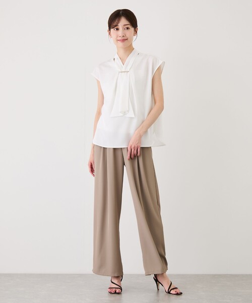 Jayro(ジャイロ)の「2WAYフロントバータイブラウス(シャツ/ブラウス・レディース・ネイビー/ブルー系その他5/ホワイト系その他/グレー系その他・M)」の15枚目の写真