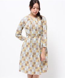 POU DOU DOU | カゴバードプリントスモックワンピース(ワンピース)