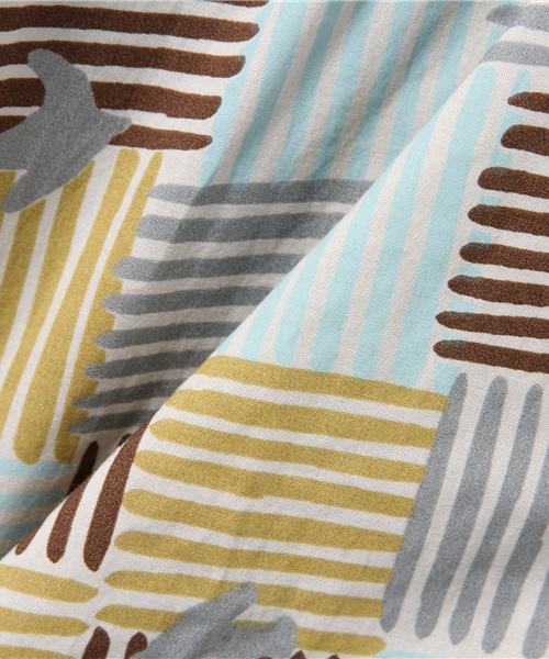 POU DOU DOU（プードゥドゥ）の「カゴバードプリントスモックワンピース（ワンピース・レディース・ネイビー/グレー・3）」の8枚目の写真