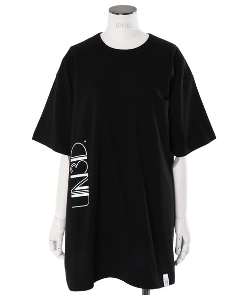 UN3D.(アンスリード)の「UN3D. LOGO POCKET T-SH / アンスリードロゴポケットTシャツ(Tシャツ/カットソー・レディース・ホワイト/ブラック・FREE)」の11枚目の写真