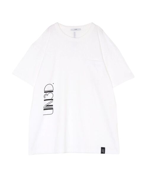 UN3D.(アンスリード)の「UN3D. LOGO POCKET T-SH / アンスリードロゴポケットTシャツ(Tシャツ/カットソー・レディース・ホワイト/ブラック・FREE)」の19枚目の写真