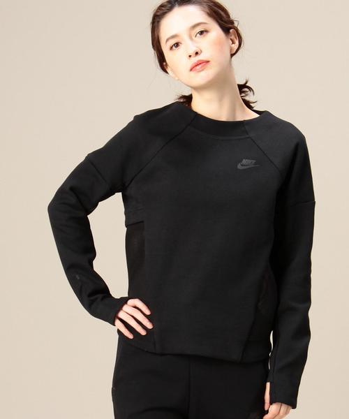 NIKE(ナイキ)の「BY NIKE テックフリースプルオーバー◆(その他トップス・レディース・ブラック/グレー・MEDIUM)」の1枚目の写真
