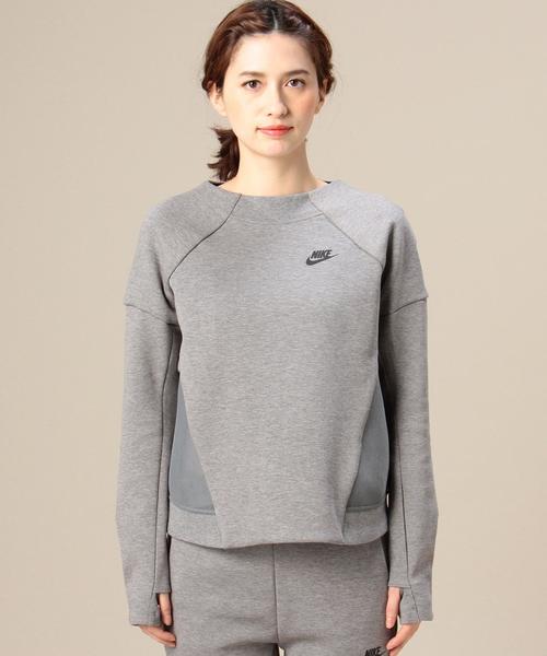 NIKE(ナイキ)の「BY NIKE テックフリースプルオーバー◆(その他トップス・レディース・ブラック/グレー・MEDIUM)」の4枚目の写真