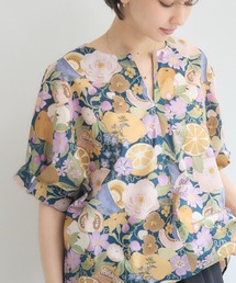【日本製】 LIBERTY FABRICS タックスリーブブラウス