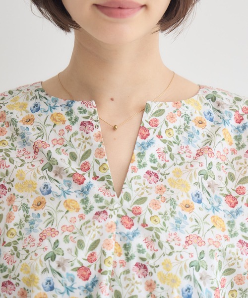 KATHARINE ROSS(キャサリンロス)の「【日本製】 LIBERTY FABRICS タックスリーブブラウス(シャツ/ブラウス・レディース・グリーン/オフホワイト/ピンク/ブルー/パープル/フューシャピンク・FREE)」の14枚目の写真