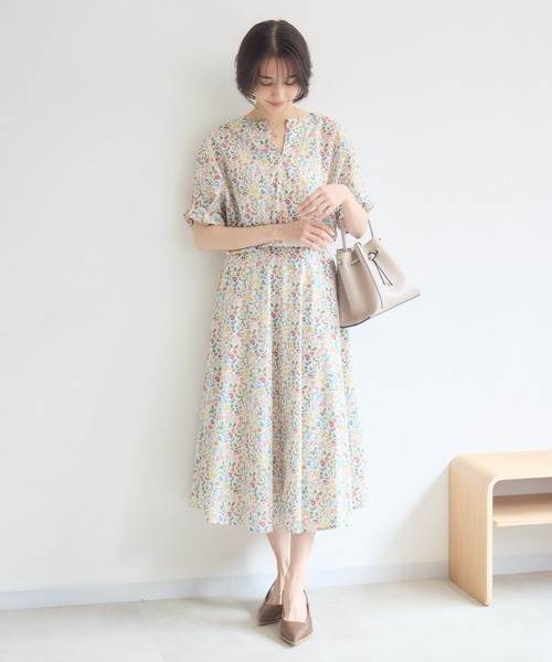 KATHARINE ROSS(キャサリンロス)の「【日本製】 LIBERTY FABRICS タックスリーブブラウス(シャツ/ブラウス・レディース・グリーン/オフホワイト/ピンク/ブルー/パープル/フューシャピンク・FREE)」の12枚目の写真