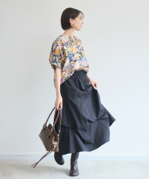 KATHARINE ROSS(キャサリンロス)の「【日本製】 LIBERTY FABRICS タックスリーブブラウス(シャツ/ブラウス・レディース・グリーン/オフホワイト/ピンク/ブルー/パープル/フューシャピンク・FREE)」の22枚目の写真