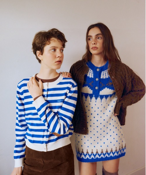 GREEN BUTTER(グリーンバター)の「MARINER PATCH CARDIGAN(カーディガン/ボレロ・レディース・ブラック/コバルトブルー・FREE)」の15枚目の写真