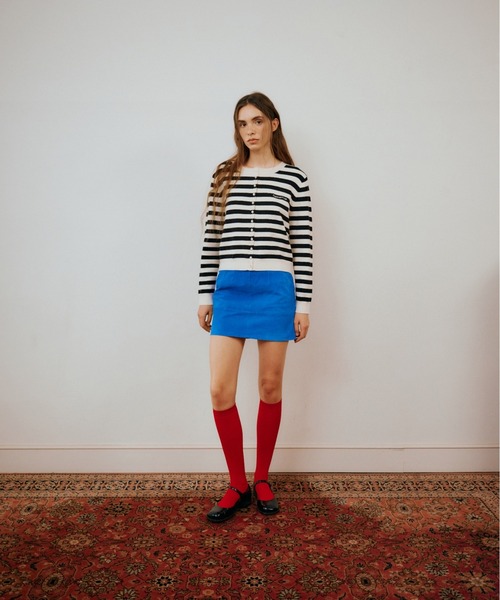 GREEN BUTTER(グリーンバター)の「MARINER PATCH CARDIGAN(カーディガン/ボレロ・レディース・ブラック/コバルトブルー・FREE)」の3枚目の写真