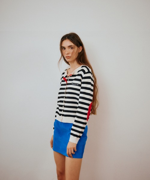 GREEN BUTTER(グリーンバター)の「MARINER PATCH CARDIGAN(カーディガン/ボレロ・レディース・ブラック/コバルトブルー・FREE)」の9枚目の写真
