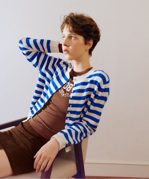 GREEN BUTTER(グリーンバター)の「MARINER PATCH CARDIGAN(カーディガン/ボレロ・レディース・ブラック/コバルトブルー・FREE)」の18枚目の写真