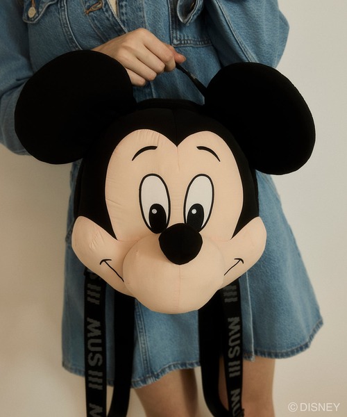Disney SERIES CREATED by MUS(ディズニーシリーズクリエイテッドバイエムユーエス)の「MD PLUSH バックパック / MICKEY(バックパック/リュック・レディース・ブラック・FREE)」の1枚目の写真