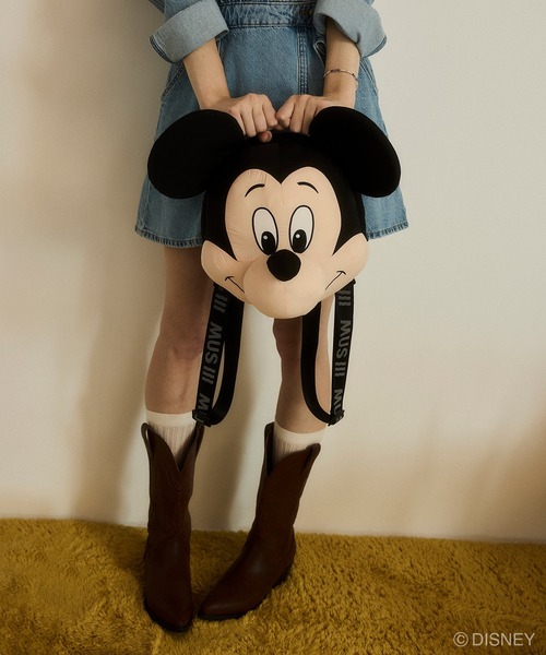 Disney SERIES CREATED by MUS(ディズニーシリーズクリエイテッドバイエムユーエス)の「MD PLUSH バックパック / MICKEY(バックパック/リュック・レディース・ブラック・FREE)」の3枚目の写真