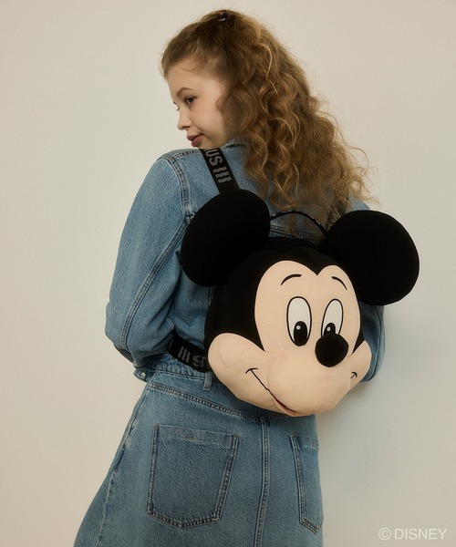 Disney SERIES CREATED by MUS(ディズニーシリーズクリエイテッドバイエムユーエス)の「MD PLUSH バックパック / MICKEY(バックパック/リュック・レディース・ブラック・FREE)」の4枚目の写真