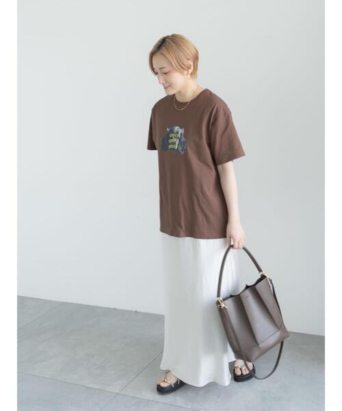 Te chichi(テチチ)の「バイアスサテンスカート(スカート・レディース・ブラウン/グレー/オフホワイト・F)」の20枚目の写真