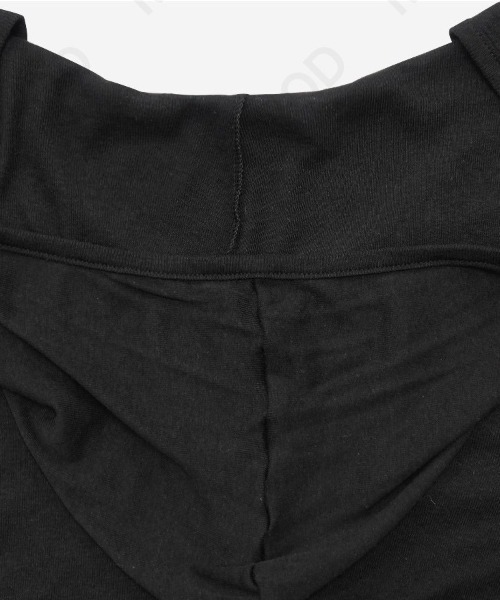 modimood（モディムード）の「華奢見えフィットヘンリーネックフード長袖Tシャツ（Tシャツ/カットソー・レディース・チャコール/ホワイト・FREE）」の20枚目の写真