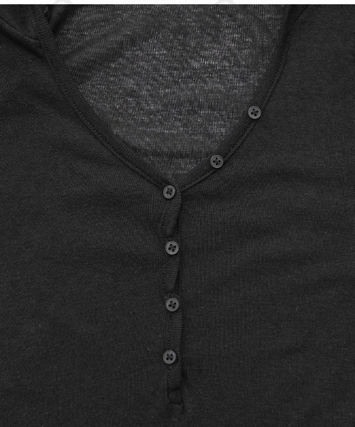 modimood（モディムード）の「華奢見えフィットヘンリーネックフード長袖Tシャツ（Tシャツ/カットソー・レディース・チャコール/ホワイト・FREE）」の19枚目の写真