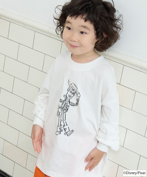 LOWRYS FARM（ローリーズファーム）の「KIDS / TOY STORY(トイ・ストーリー)/プリントＴ  828549（Tシャツ/カットソー・キッズ・ホワイト系5/ホワイト系8/ブラック/ピンク/グレー・110cm/150cm/130cm）」の2枚目の写真