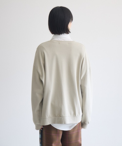 Paradise Picnic(パラダイスピクニック)の「TRANOI. 1972RECORDロゴプリント裏毛プルオーバー(Tシャツ/カットソー・レディース・ベージュ/チャコールグレー・FREE)」の21枚目の写真