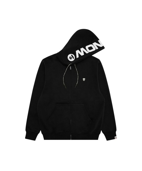 AAPE BY A BATHING APE（エーエイプバイアベイシングエイプ）の「AAPE NOW ZIP UP HOODIE（パーカー・メンズ・ネイビー/ブラック・MEDIUM/SMALL/X-LARGE/LARGE）」の2枚目の写真