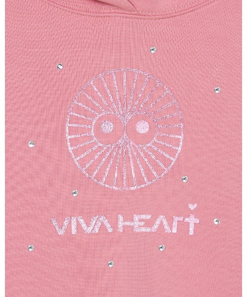 VIVA HEART(ビバハート)の「【VIVA HEART/GOLF】 キラキラハートアイ フーディー(パーカー・レディース・グレー/ベージュ/ピンク・38/42/40)」の16枚目の写真