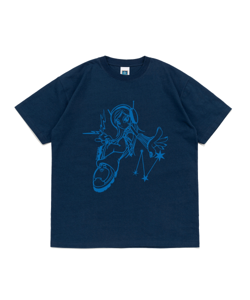NET SOCIAL CLUB(ネットソーシャルクラブ)の「サイバーガール 半袖Tシャツ (ダークブルー)(Tシャツ/カットソー・レディース・その他・LARGE/X-LARGE/SMALL/MEDIUM)」の1枚目の写真