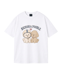 [ワイルドシュン] ハイバビション＆プードルピグメントオーバーサイズ半袖Tシャツ