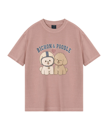 [ワイルドシュン] ハイバビション＆プードルピグメントオーバーサイズ半袖Tシャツ