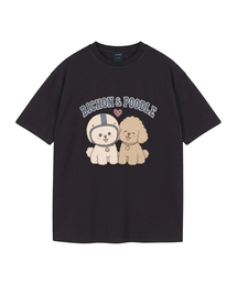 [ワイルドシュン] ハイバビション＆プードルピグメントオーバーサイズ半袖Tシャツ