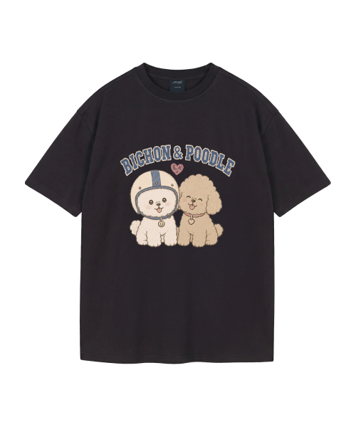 WILDROCK（ワイルドロック）の「[ワイルドシュン] ハイバビション＆プードルピグメントオーバーサイズ半袖Tシャツ（Tシャツ/カットソー・レディース・ピンク/カーキ/チャコール/ライトパープル/ライトグレー/ブルー/ホワイト/ブラック・FREE/LARGE/SMALL/MEDIUM/X-SMALL）」の15枚目の写真