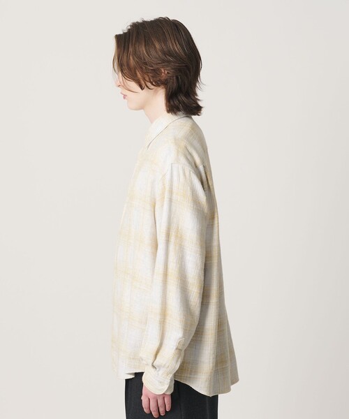 BEAUTY&YOUTH UNITED ARROWS（ビューティーアンドユースユナイテッドアローズ）の「ウーブン ネル チェック シャツ（シャツ/ブラウス・メンズ・ダークグレー/ナチュラル/ロイヤルブルー・M/S/L/XL）」の19枚目の写真