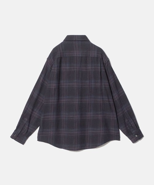 BEAUTY&YOUTH UNITED ARROWS（ビューティーアンドユースユナイテッドアローズ）の「ウーブン ネル チェック シャツ（シャツ/ブラウス・メンズ・ダークグレー/ナチュラル/ロイヤルブルー・M/S/L/XL）」の12枚目の写真