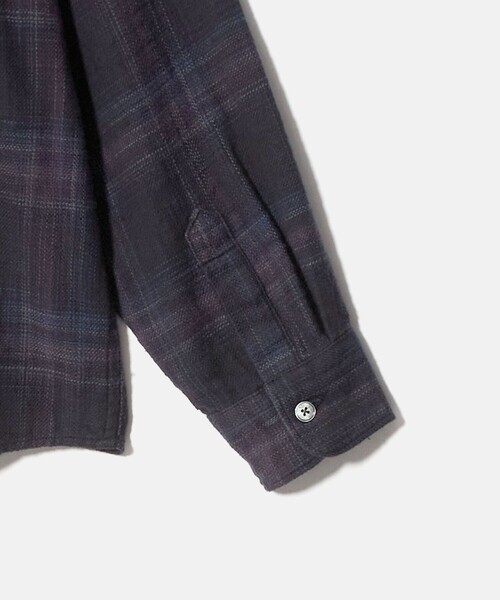 BEAUTY&YOUTH UNITED ARROWS（ビューティーアンドユースユナイテッドアローズ）の「ウーブン ネル チェック シャツ（シャツ/ブラウス・メンズ・ダークグレー/ナチュラル/ロイヤルブルー・M/S/L/XL）」の14枚目の写真