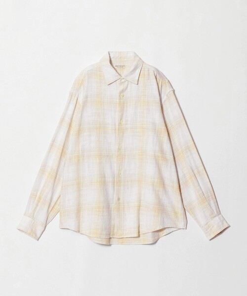 BEAUTY&YOUTH UNITED ARROWS（ビューティーアンドユースユナイテッドアローズ）の「ウーブン ネル チェック シャツ（シャツ/ブラウス・メンズ・ダークグレー/ナチュラル/ロイヤルブルー・M/S/L/XL）」の9枚目の写真