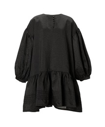 WILLFULLY | pintuck round hem stripe midi OP(ワンピース)