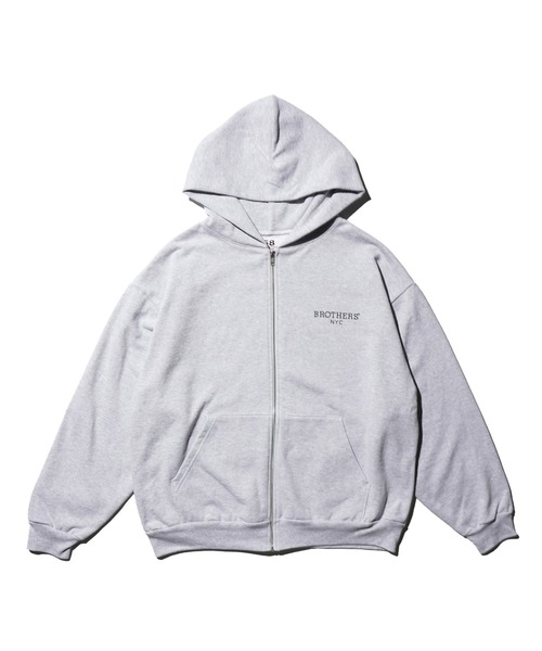 68&brothers(シックスティエイトアンドブラザーズ)の「68&BROTHERS / HE LOGO ZIP UP HOODIE(パーカー・メンズ・ネイビー/ブラック/ライトグレー・MEDIUM/LARGE/X-LARGE)」の2枚目の写真