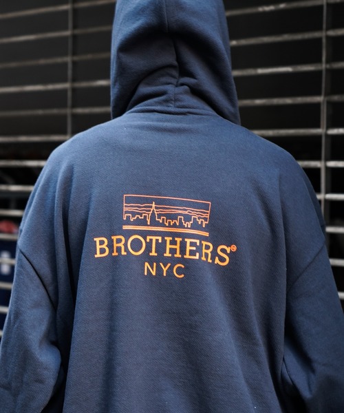 68&brothers(シックスティエイトアンドブラザーズ)の「68&BROTHERS / HE LOGO ZIP UP HOODIE(パーカー・メンズ・ネイビー/ブラック/ライトグレー・MEDIUM/LARGE/X-LARGE)」の7枚目の写真