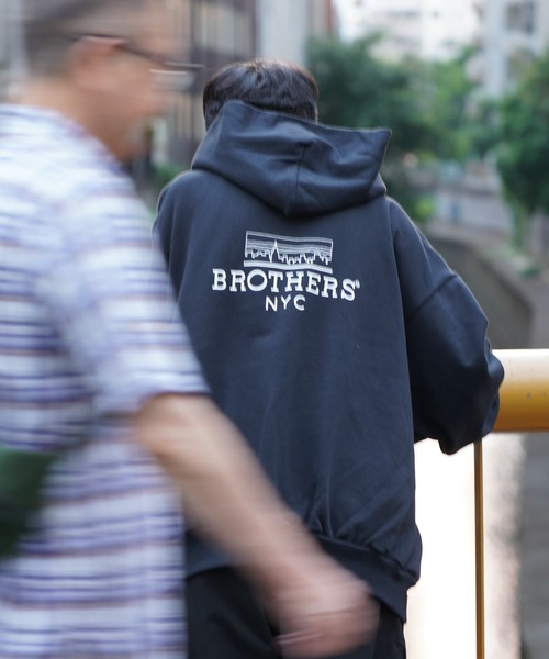 68&brothers(シックスティエイトアンドブラザーズ)の「68&BROTHERS / HE LOGO ZIP UP HOODIE(パーカー・メンズ・ネイビー/ブラック/ライトグレー・MEDIUM/LARGE/X-LARGE)」の16枚目の写真