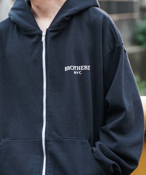 68&brothers(シックスティエイトアンドブラザーズ)の「68&BROTHERS / HE LOGO ZIP UP HOODIE(パーカー・メンズ・ネイビー/ブラック/ライトグレー・MEDIUM/LARGE/X-LARGE)」の13枚目の写真
