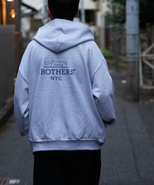 68&brothers(シックスティエイトアンドブラザーズ)の「68&BROTHERS / HE LOGO ZIP UP HOODIE(パーカー・メンズ・ネイビー/ブラック/ライトグレー・MEDIUM/LARGE/X-LARGE)」の9枚目の写真