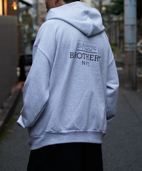 68&brothers(シックスティエイトアンドブラザーズ)の「68&BROTHERS / HE LOGO ZIP UP HOODIE(パーカー・メンズ・ネイビー/ブラック/ライトグレー・MEDIUM/LARGE/X-LARGE)」の10枚目の写真