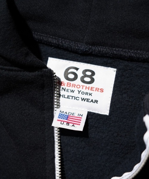 68&brothers(シックスティエイトアンドブラザーズ)の「68&BROTHERS / HE LOGO ZIP UP HOODIE(パーカー・メンズ・ネイビー/ブラック/ライトグレー・MEDIUM/LARGE/X-LARGE)」の22枚目の写真
