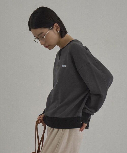 PENNEYS(ぺニーズ)の「【Penneys(ぺニーズ)別注】配色アソートガゼット裏毛スウェット(スウェット・レディース・ナチュラル/ライトピンク/コバルトブルー/ライム/ダークグレー/ワインレッド・M/L)」の11枚目の写真