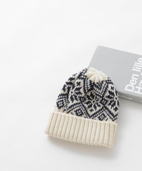NATURAL BEAUTY BASIC(ナチュラルビューティーベーシック)の「STUART AUSTIN ノルディックニットワッチ(ニットキャップ/ビーニー・レディース・ブラウン/オフホワイト・FREE)」の1枚目の写真