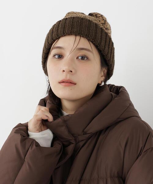 NATURAL BEAUTY BASIC(ナチュラルビューティーベーシック)の「STUART AUSTIN ノルディックニットワッチ(ニットキャップ/ビーニー・レディース・ブラウン/オフホワイト・FREE)」の3枚目の写真