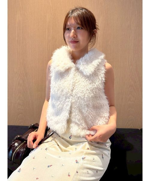 LILY BROWN(リリーブラウン)の「ベロア刺繍ワンピース(ワンピース・レディース・ブルー/ブラック/アイボリー・F)」の21枚目の写真