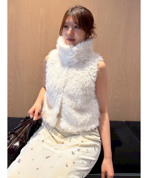 LILY BROWN(リリーブラウン)の「ベロア刺繍ワンピース(ワンピース・レディース・ブルー/ブラック/アイボリー・F)」の22枚目の写真