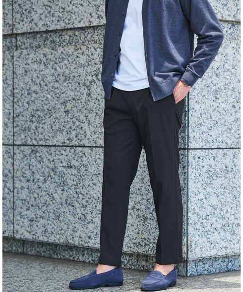 green label relaxing(グリーンレーベルリラクシング)の「【WEB限定】JUST fit ウールライク 1プリーツ イージーパンツ -ストレッチ-(その他パンツ・メンズ・ダークグレー/ブラック/ネイビー/ダークブラウン/オリーブ・M/L/S/XS/XXL/XL)」の5枚目の写真