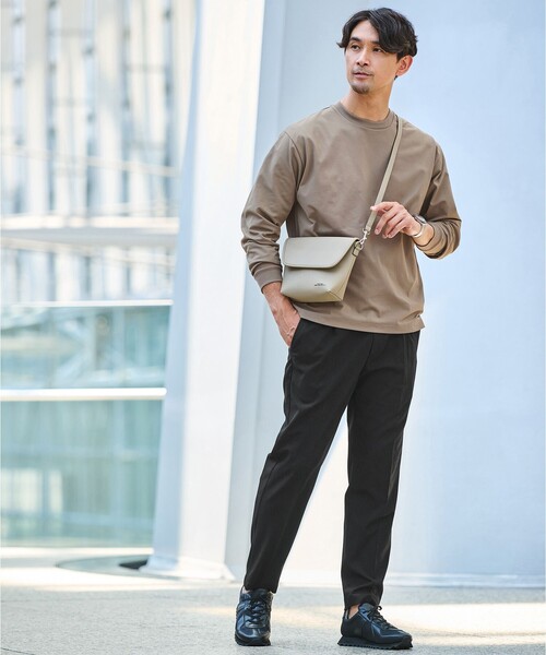 green label relaxing(グリーンレーベルリラクシング)の「【WEB限定】JUST fit ウールライク 1プリーツ イージーパンツ -ストレッチ-(その他パンツ・メンズ・ダークグレー/ブラック/ネイビー/ダークブラウン/オリーブ・M/L/S/XS/XXL/XL)」の10枚目の写真